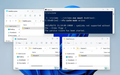 Utiliser plusieurs comptes OneDrive avec le même ordinateur dans l’explorateur Windows
