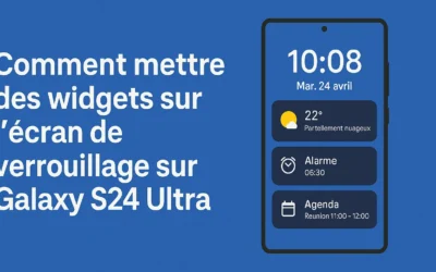 Comment afficher des widgets sur l’écran de verrouillage d’un Galaxy S24 Ultra verrouillé
